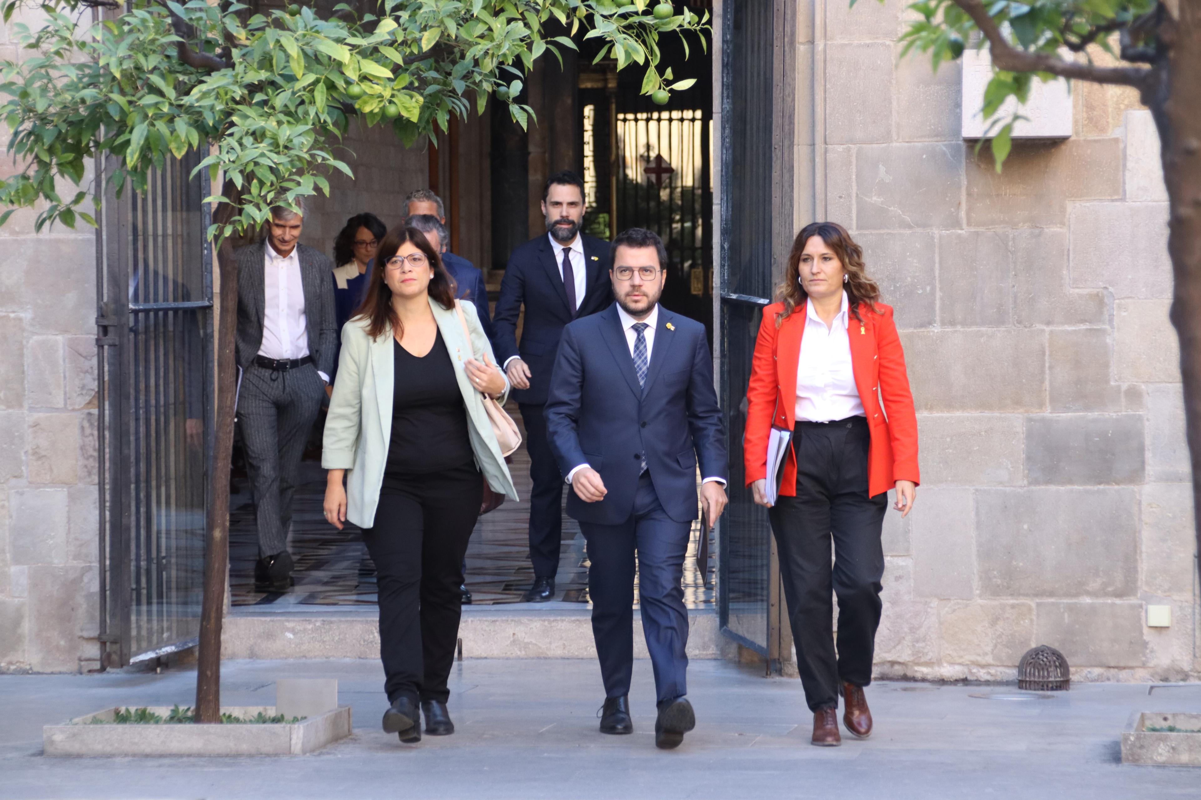 Aragonès trasllada als consellers que vol que el govern de coalició continuï i els demana que treballin al cent per cent