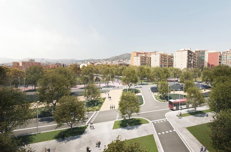Barcelona vol eliminar un carril de circulació per sentit a la Meridiana entre Fabra i Puig i el pont de Sarajevo